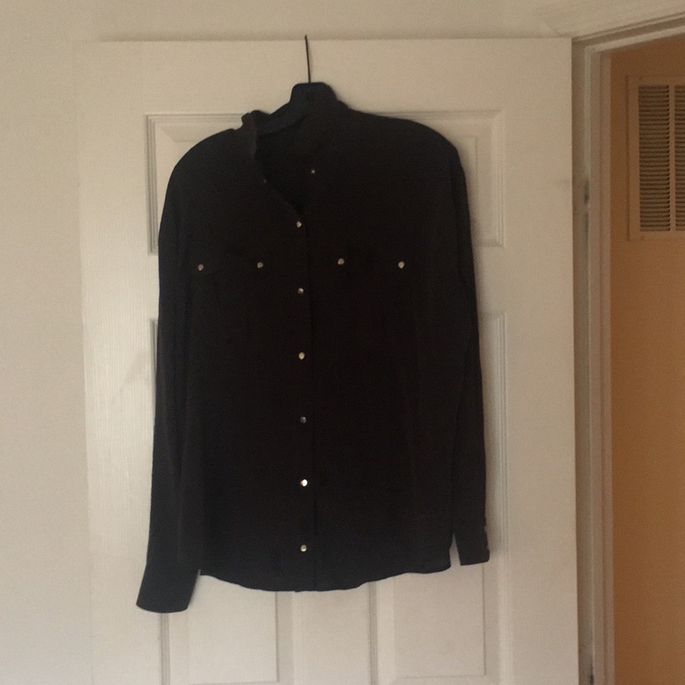 Bebe Black button up